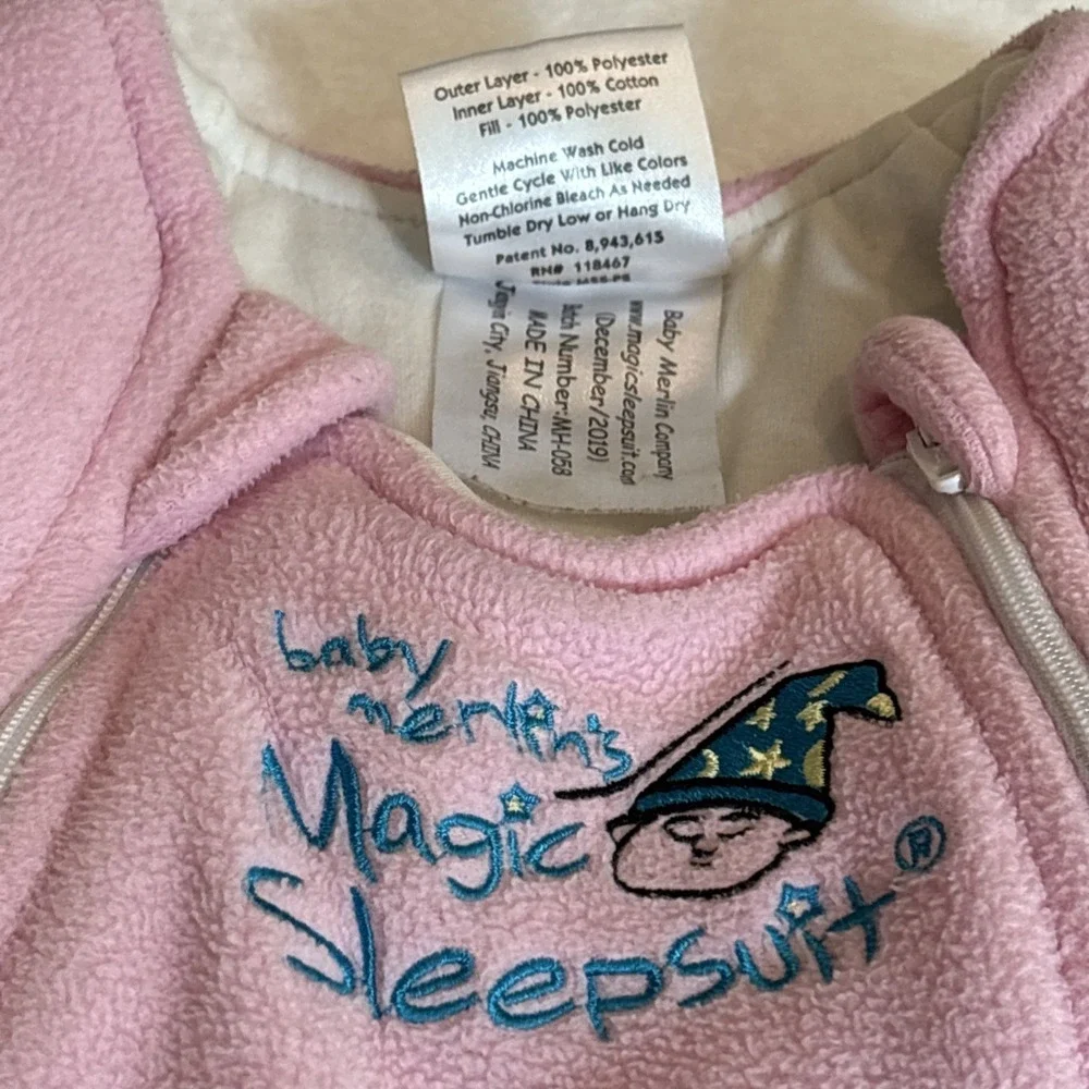 Baby Merlin's Magic Sleepsuit Small 3-6 Months Pink Infant 12 - 18 Lbs